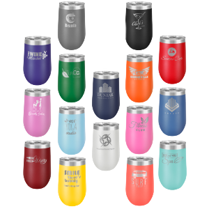 Etched Wine Tumblers 16 oz